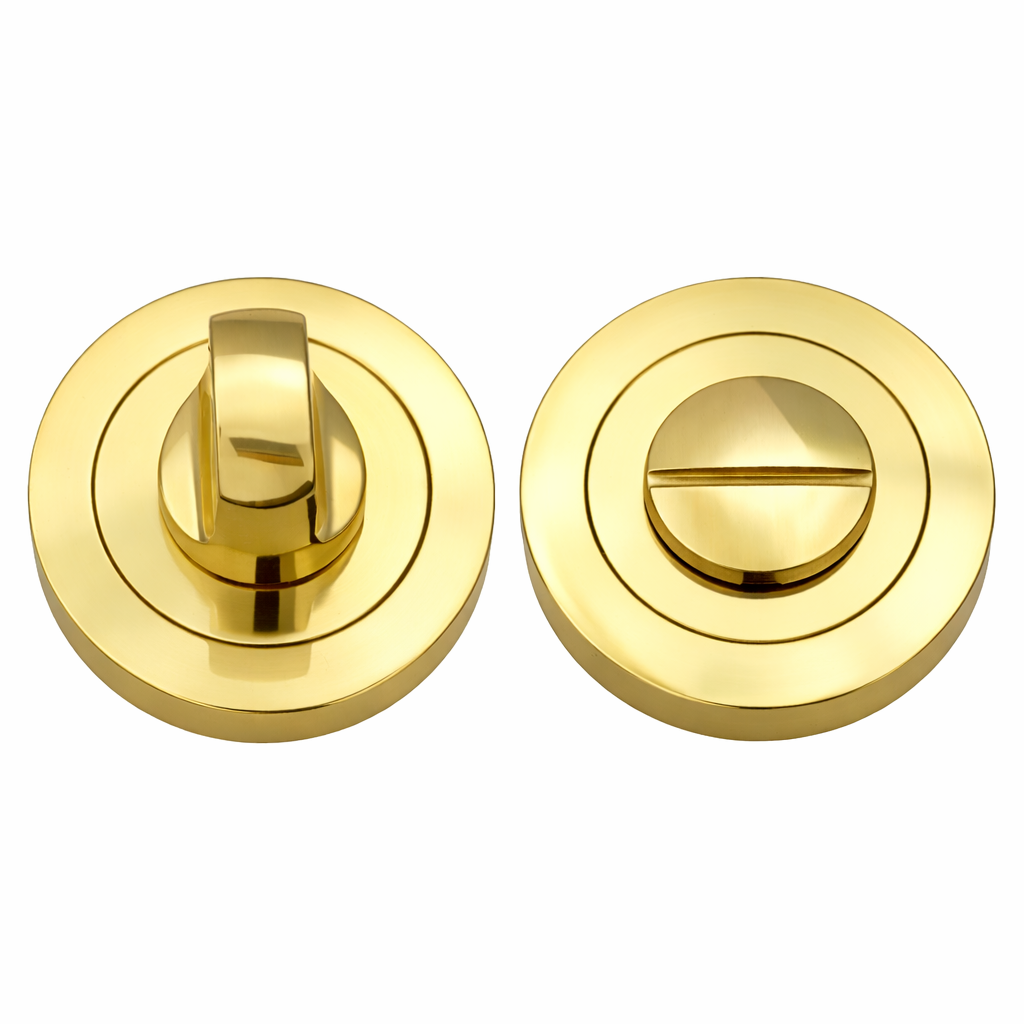 IRONZONE IRZ004PB Bathroom Turn and Release 50mm - Polished Brass