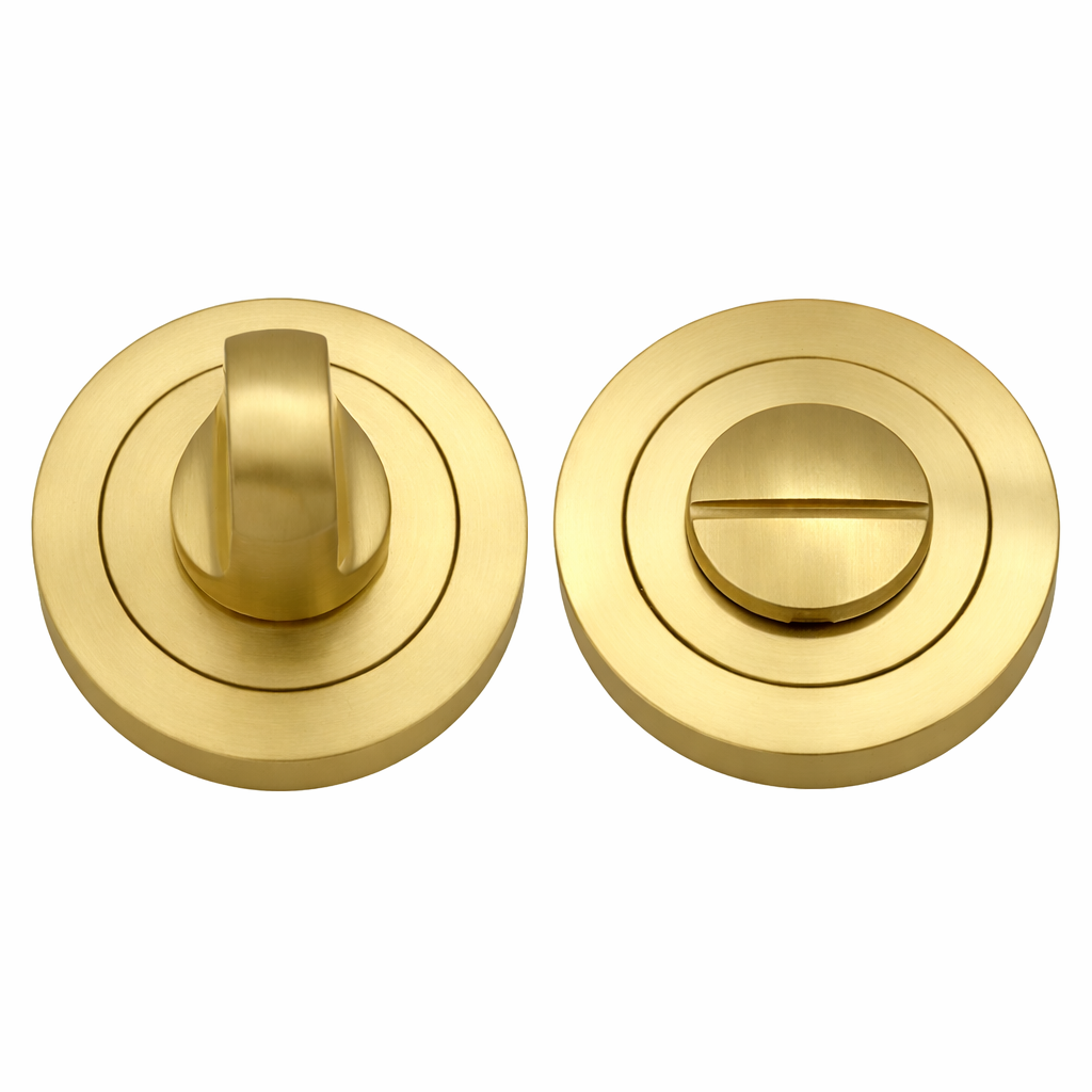 IRONZONE IRZ004SB Bathroom Turn and Release 50mm - Satin Brass