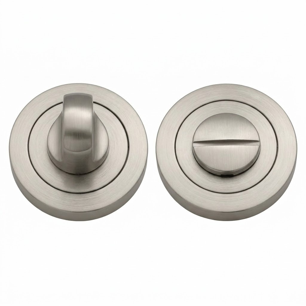 IRONZONE IRZ004SN Bathroom Turn and Release 50mm - Satin Nickel
