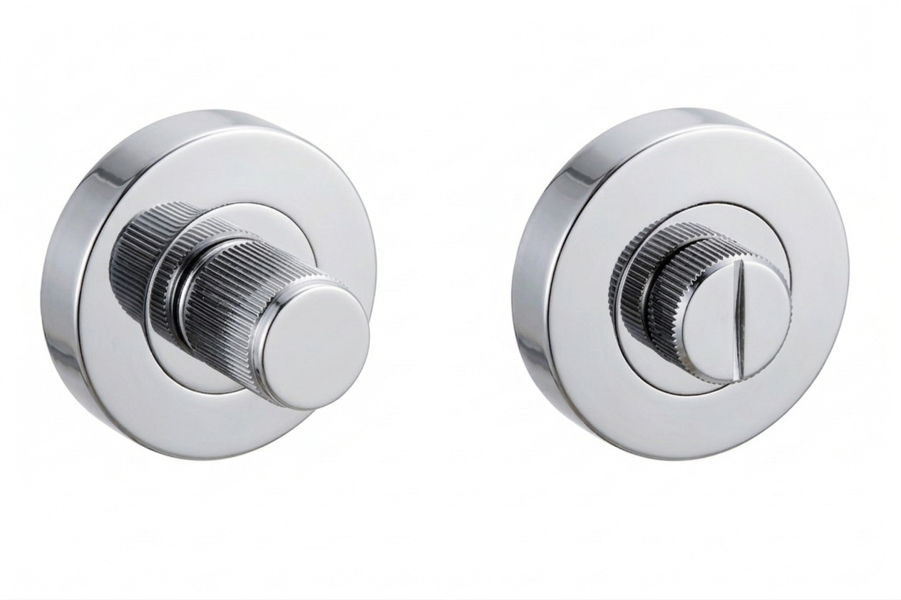 IRONZONE Linear Thumbturn & Release With 5mm Spindle & Fixings Polished Chrome