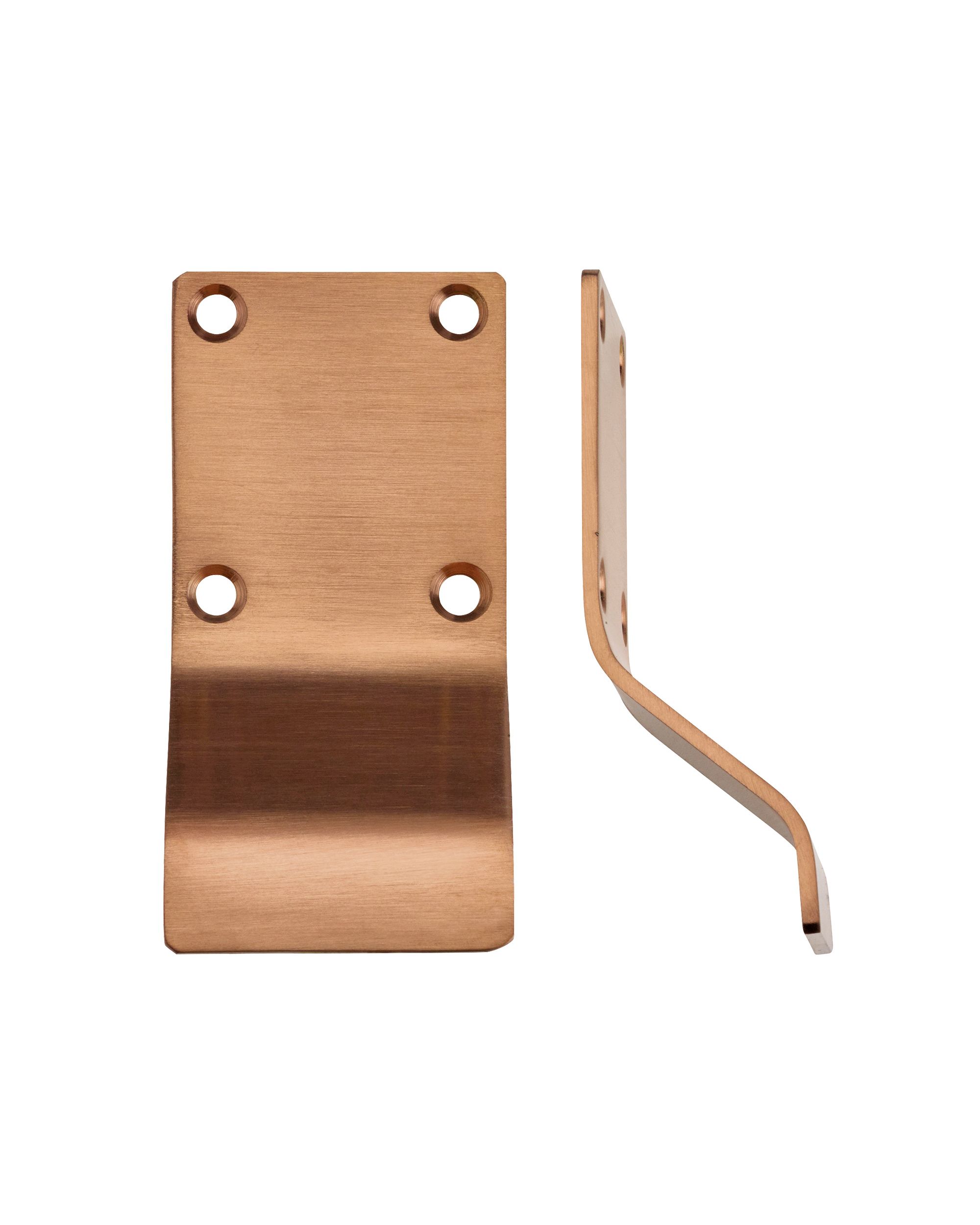 STEELWORKS Cylinder Latch Pull Blank Profile 88mm x 43mm Bronze