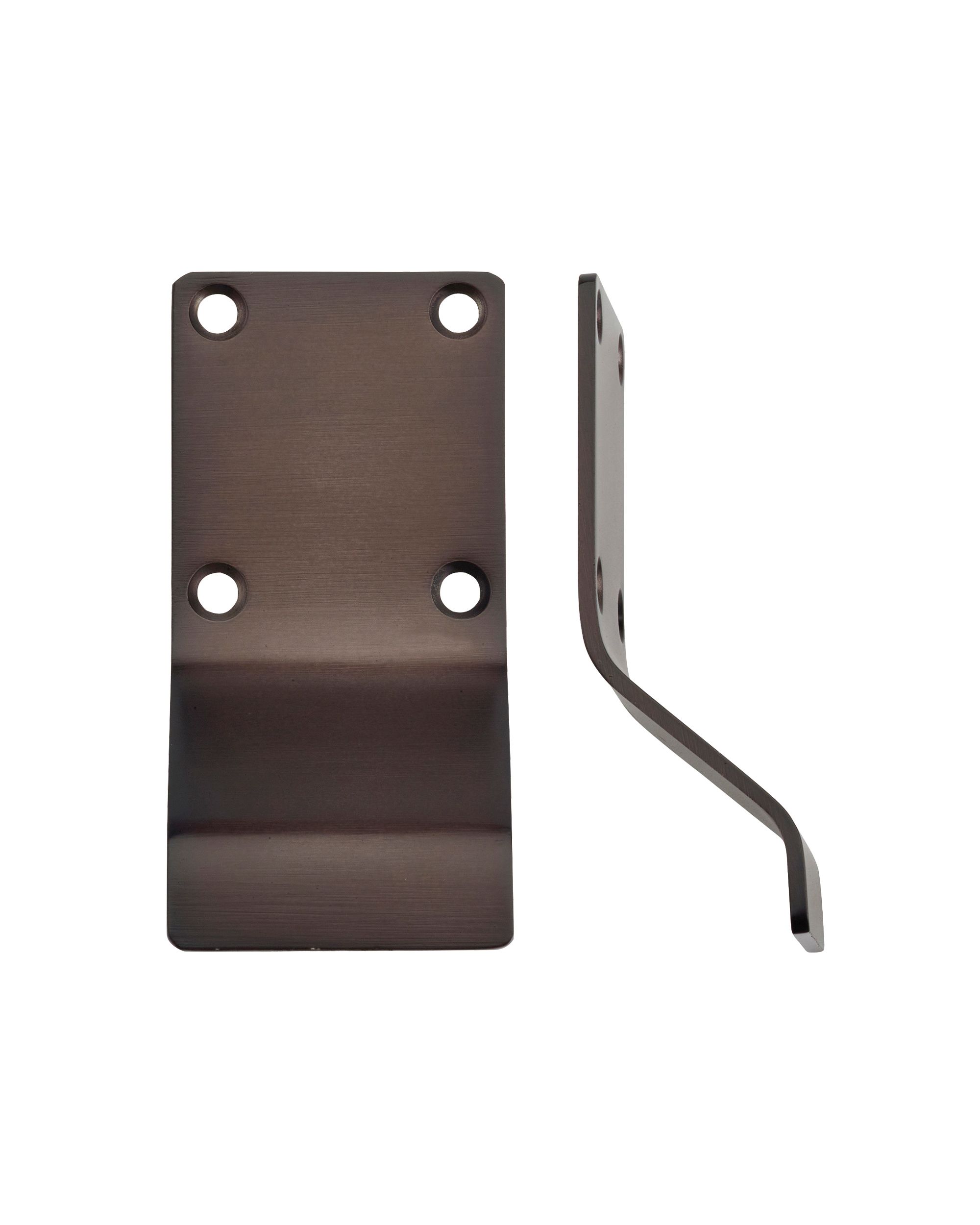 STEELWORKS Cylinder Latch Pull Blank Profile 88mm x 43mm Dark Bronze