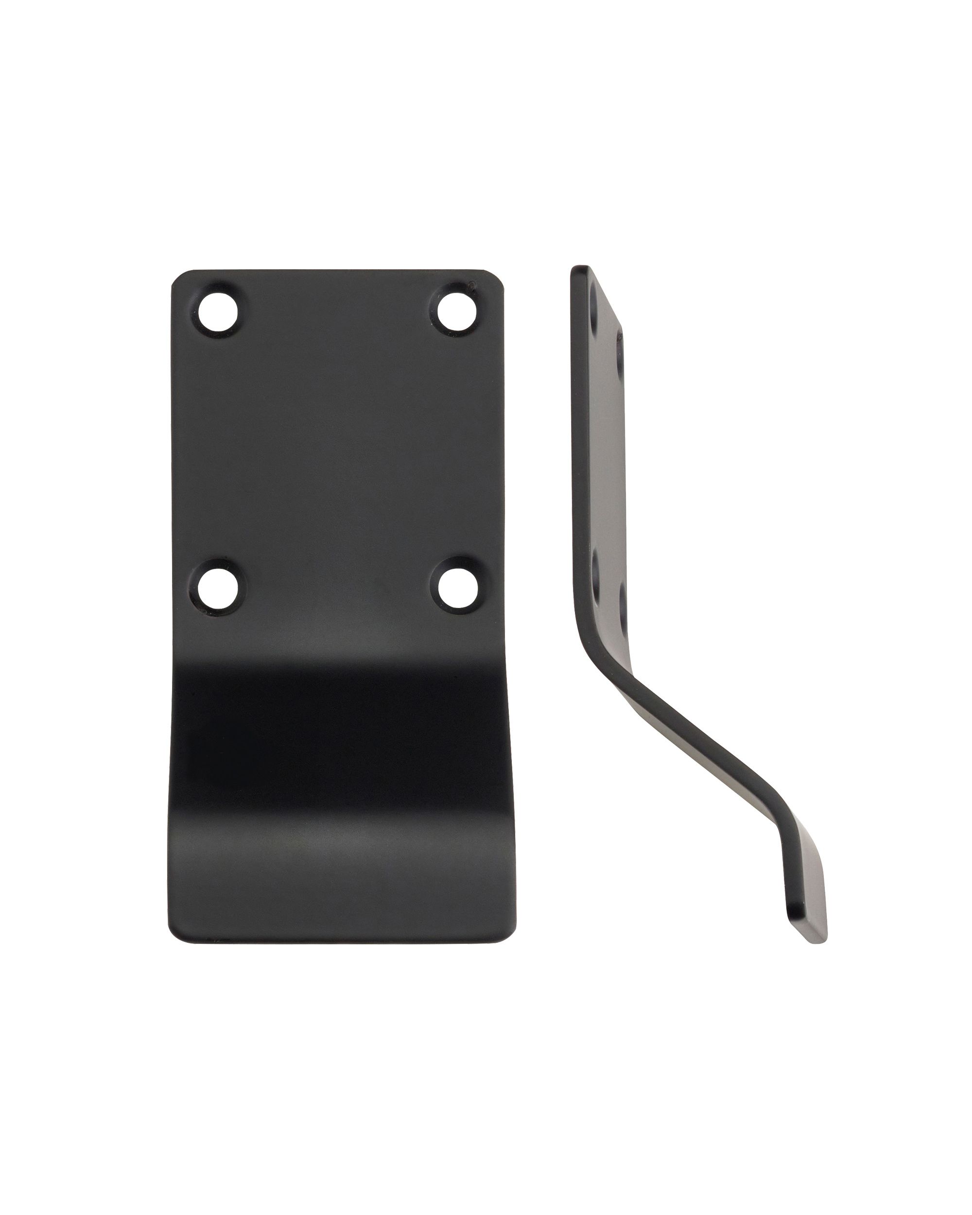 STEELWORKS Cylinder Latch Pull Blank Profile 88mm x 43mm Matt Black
