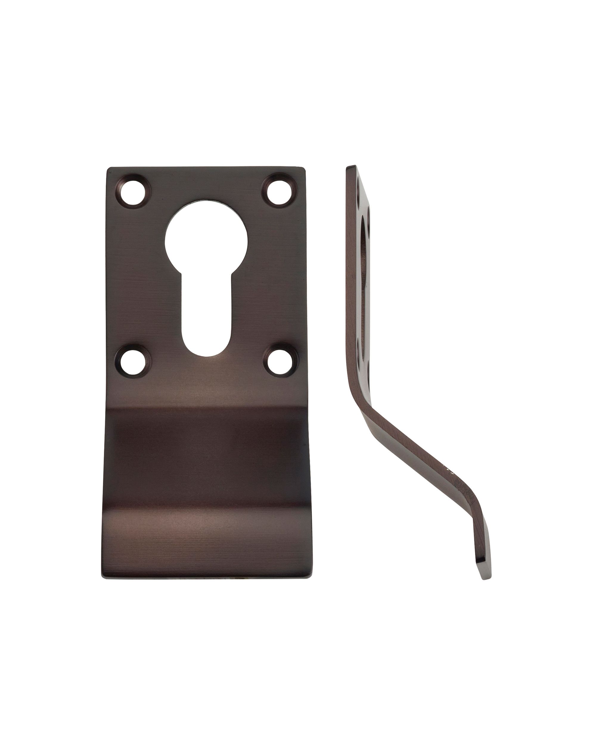 STEELWORKS Cylinder Latch Pull Euro Profile 88mm x 43mm Dark Bronze