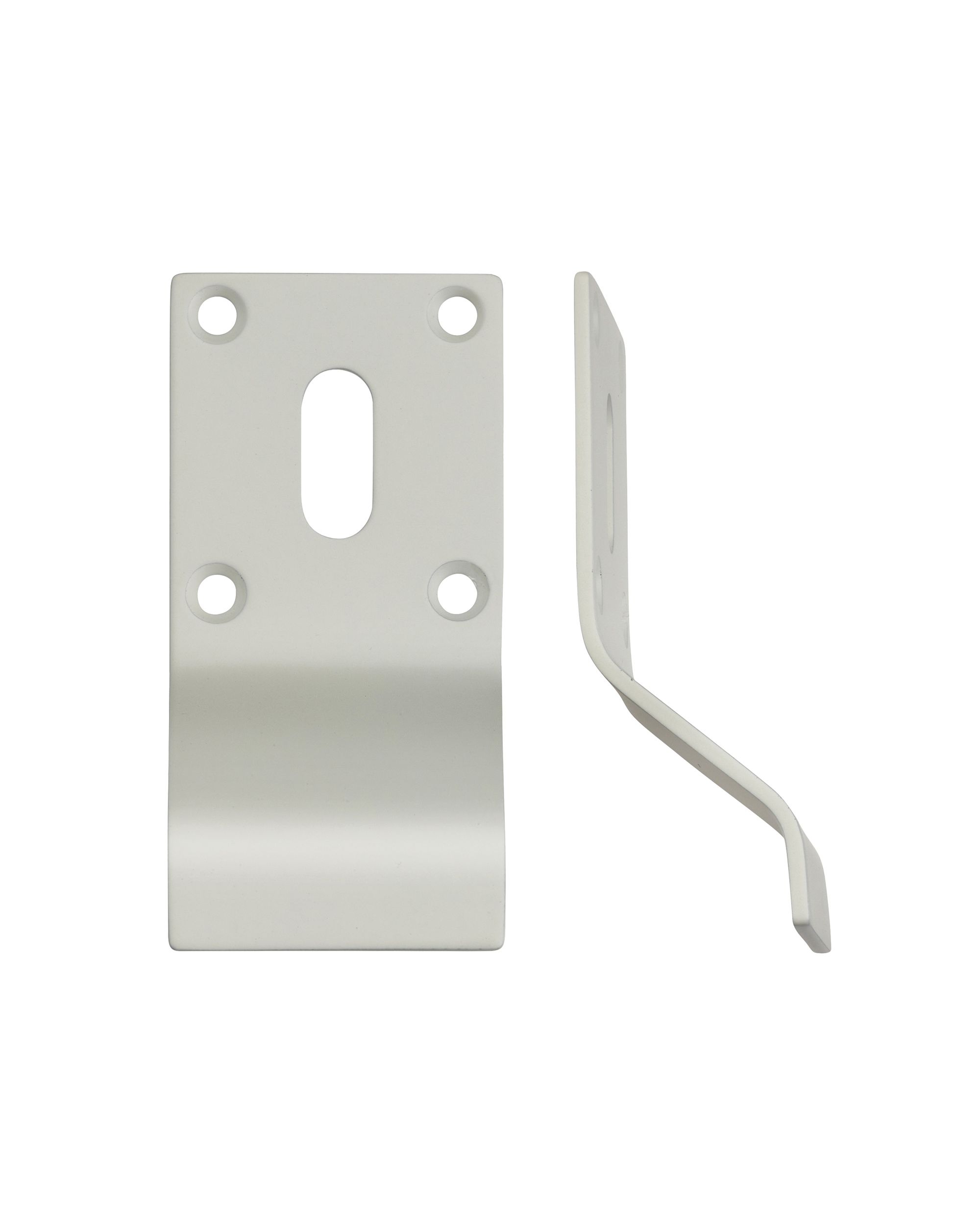STEELWORKS Cylinder Latch Pull Key Profile 88mm x 43mm Powder Coat White