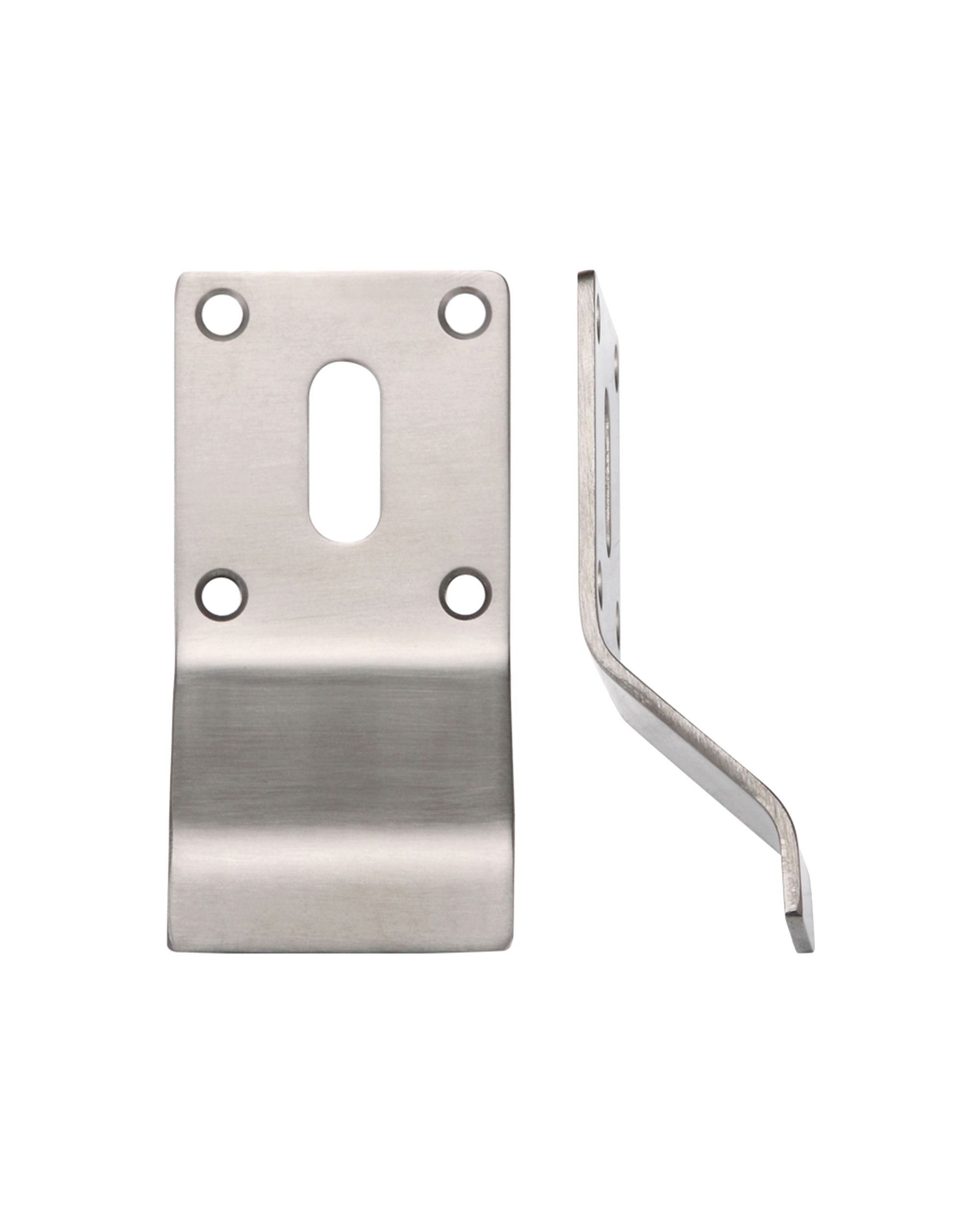 STEELWORKS Cylinder Latch Pull Blank Profile 88mm x 43mm Satin Stainless Steel
