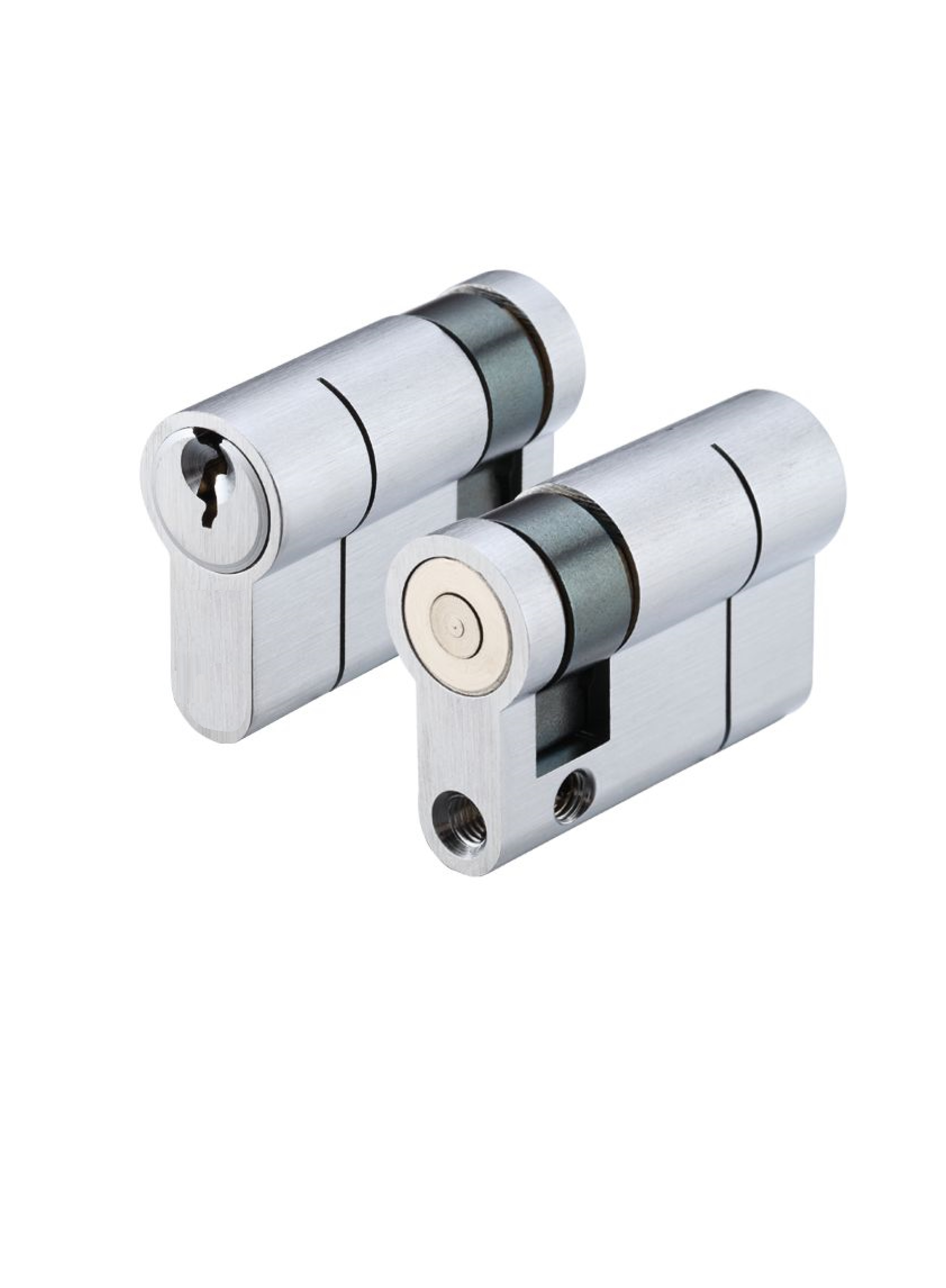 IRONZONE Architectural Euro Profile Cylinder Single 40mm Keyed To Differ Satin Chrome