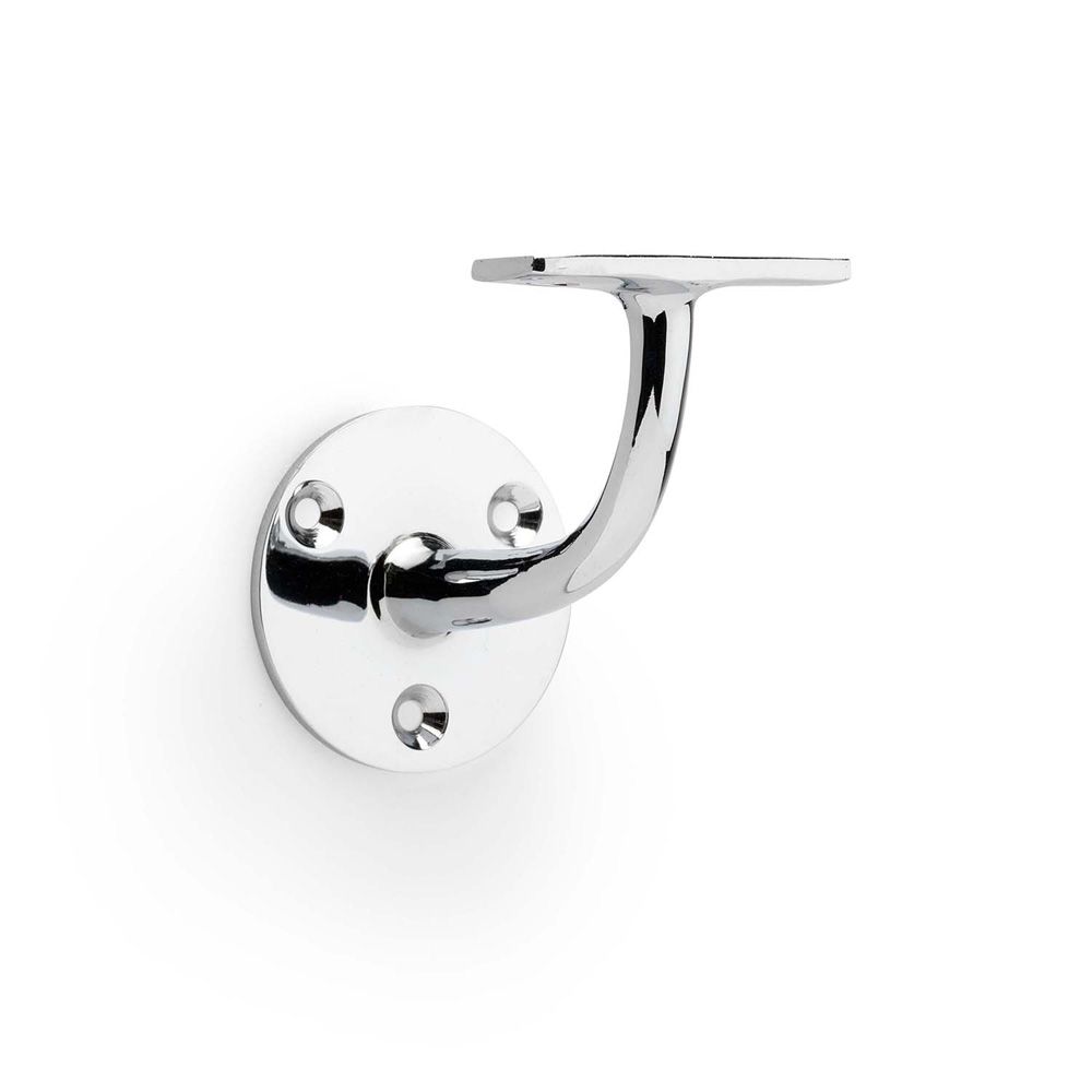 Acre & Clutton Solid Brass Handrail Bracket Heavy Duty 82mm Projection � Polished Chrome HRB-82P-55CP