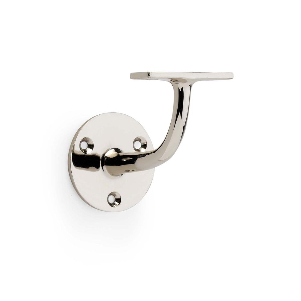 Acre & Clutton Solid Brass Handrail Bracket Heavy Duty 82mm Projection � Polished Nickel HRB-82P-55PN