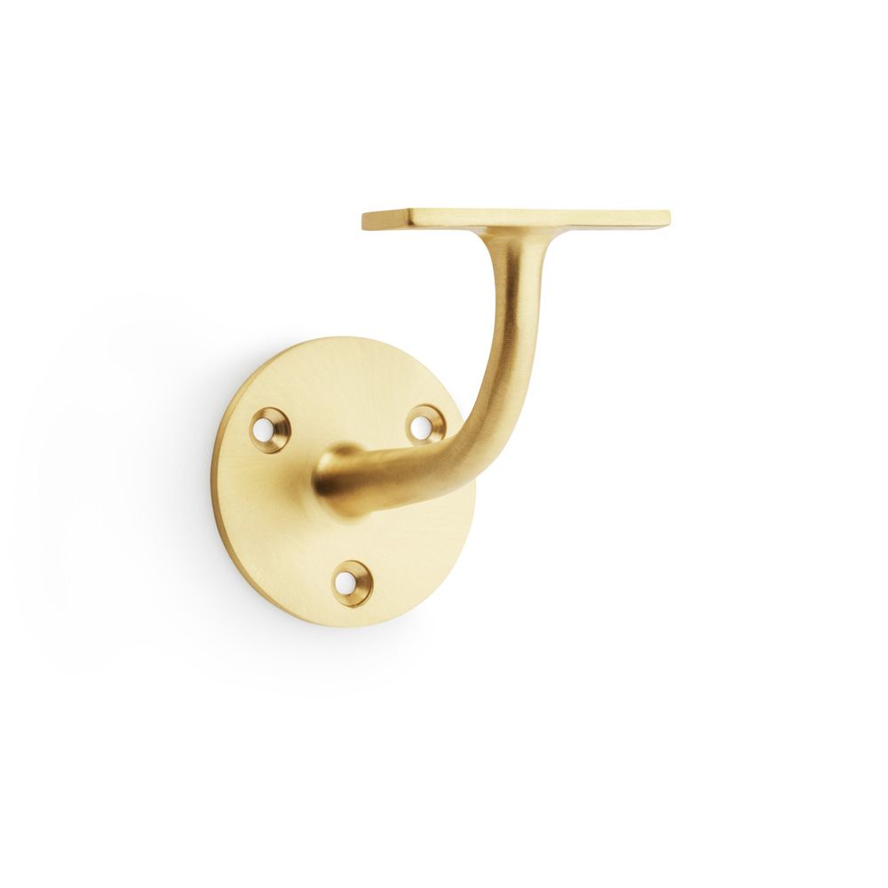 Acre & Clutton Solid Brass Handrail Bracket Heavy Duty 82mm Projection � Satin Brass HRB-82P-55SB