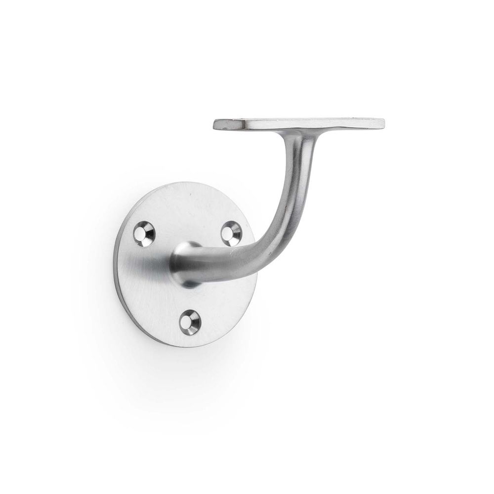 Acre & Clutton Solid Brass Handrail Bracket Heavy Duty 82mm Projection � Satin Chrome HRB-82P-55SC