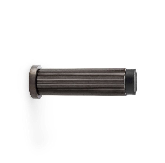 Acre & Clutton Oakridge Linear Solid Brass Door Stop � 75mm Skirting Wall-Mounted in Matt Bronze Elegant Door Protection Accessory
