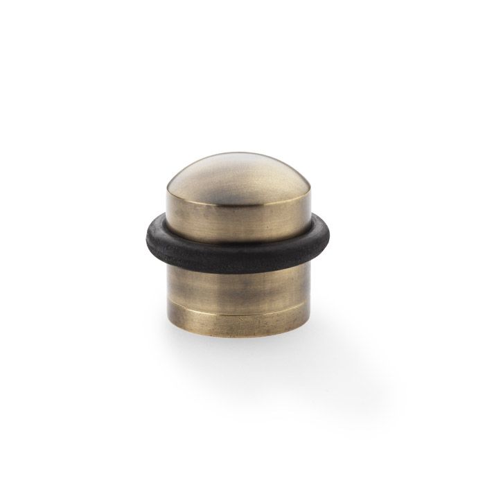 Acre & Clutton Ridgewood Plain Solid Brass Floor Door Stop 31mm Antique Brass RID-D31-35AB