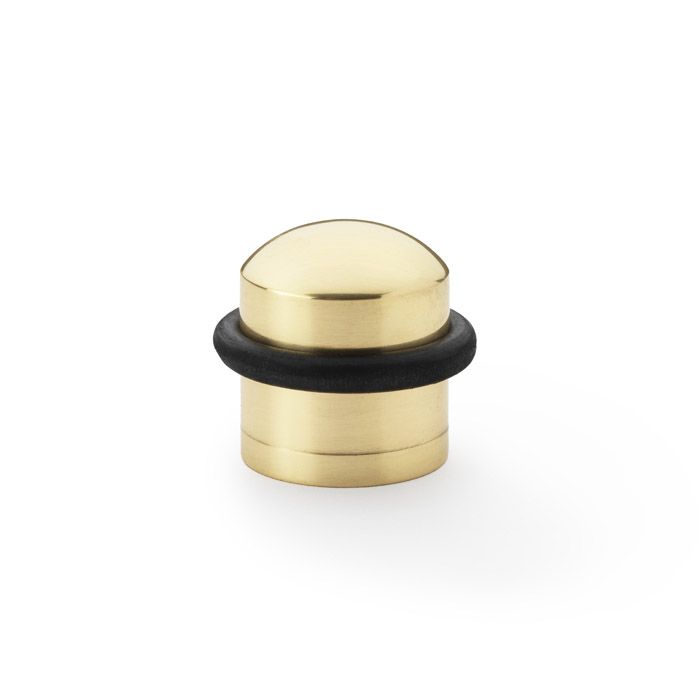 Acre & Clutton Ridgewood Plain Solid Brass Floor Door Stop 31mm Polished Brass RID-D31-35PB