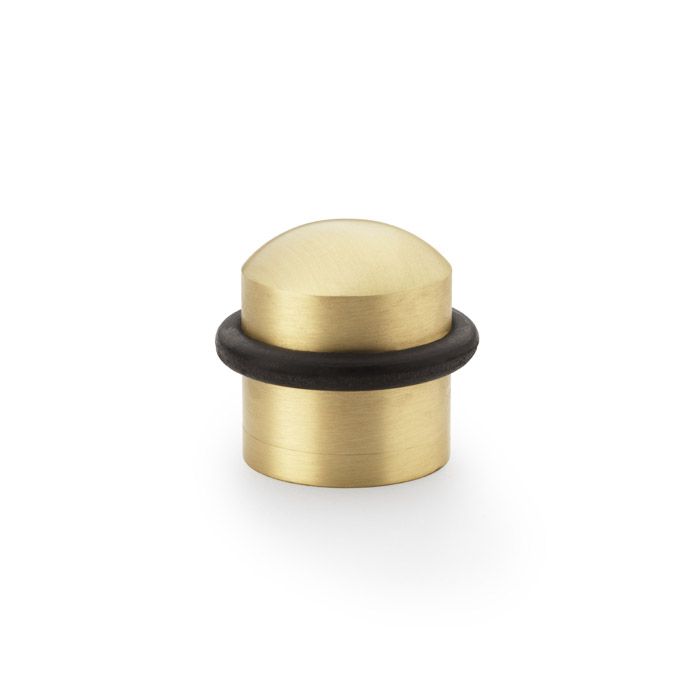 Acre & Clutton Ridgewood Plain Solid Brass Floor Door Stop 31mm Satin Brass RID-D31-35SB