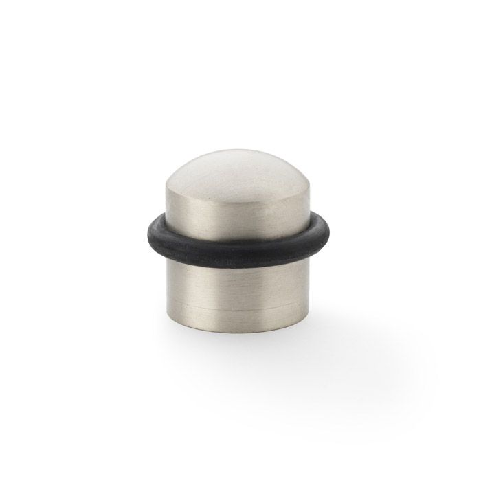 Acre & Clutton Ridgewood Plain Solid Brass Floor Door Stop 31mm Satin Nickel RID-D31-35SN