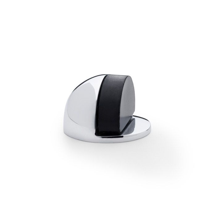 Acre & Clutton Ridgewood Plain Brass Oval Shielded Floor Door Stop � 45mm Polished Chrome Finish (Durable and Stylish Door Stopper) - RID-H24-45CP