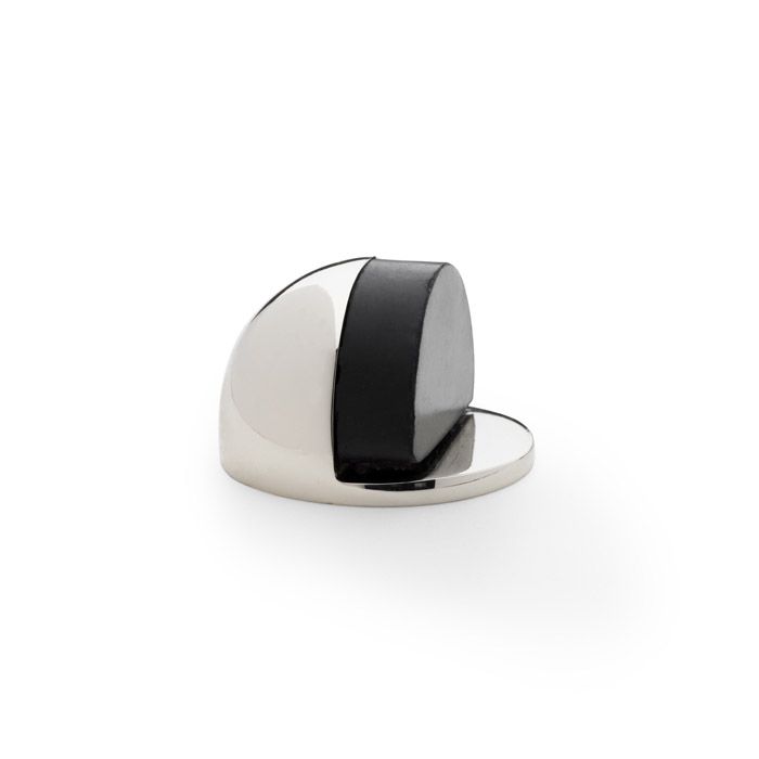 Acre & Clutton Ridgewood Plain Brass Oval Shielded Floor Door Stop � 45mm Polished Nickel Finish (Durable and Stylish Door Stopper) - RID-H24-45PN