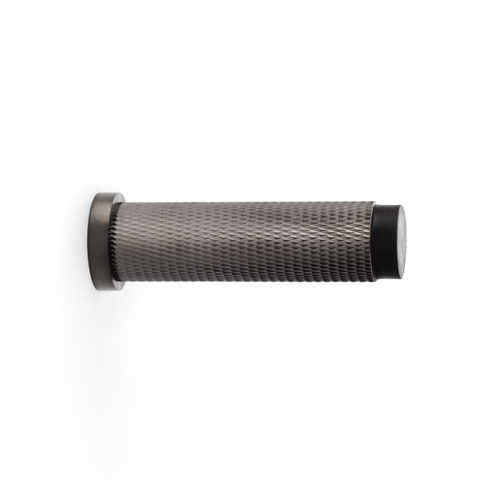 Acre & Clutton Westbrook Knurled Solid Brass Door Stop � 75mm Skirting Wall-Mounted in Matt Bronze Elegant Door Protection Accessory