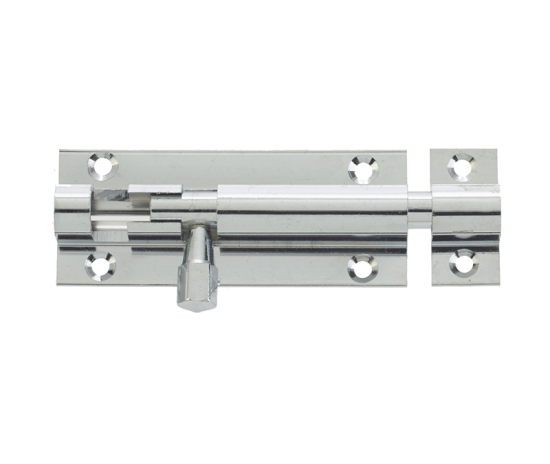 Frelan Brass Straight Barrel Bolts 152mm J1001CF Polished Chrome