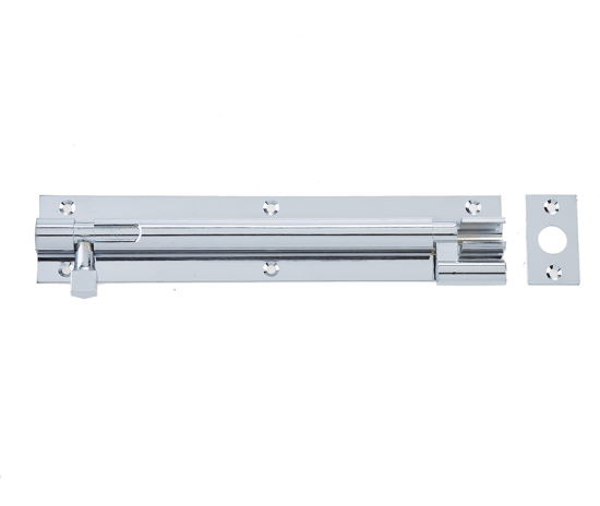 Frelan Heavy necked door bolts Polished Chrome 200mm J1002PC-8