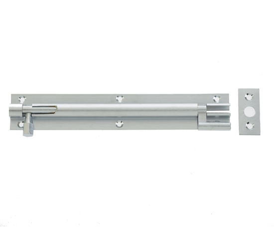 Frelan heavy necked door bolts Satin Chrome 150mm J1002SC-6
