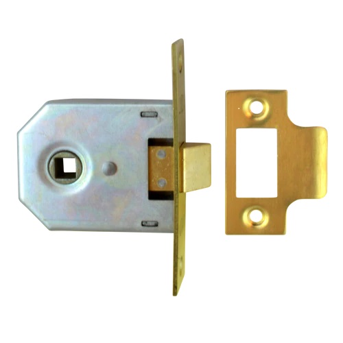 Union Mortice Box Latch Polished Brass Finish 76mm Case J2642-PL-3.00