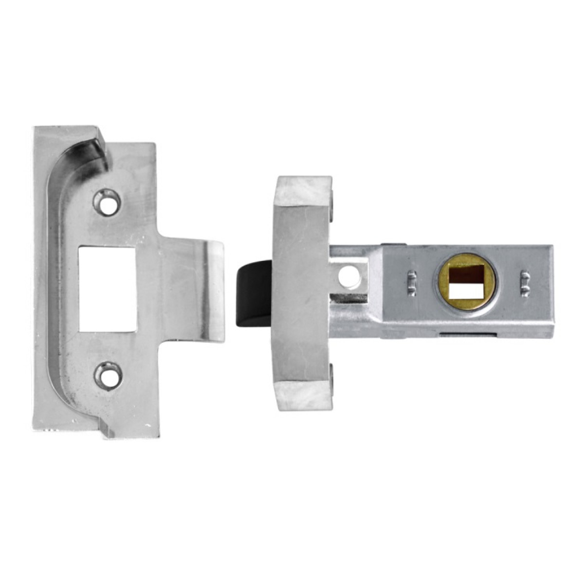 Union J2650-Se-2.50 Rebated Tubular Latch Silver Enamel Finish 64mm