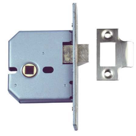 Union Small Case Mortice Latch Satin Stainless Finish 76mm Case J2677-SC-3.00