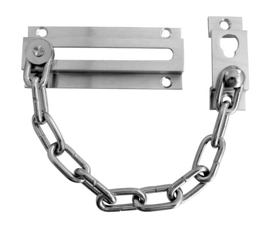 Frelan Security Door Chain 200mm J3001SC Satin Chrome