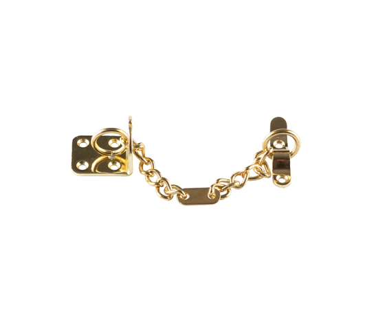 Frelan Heavy Duty Security Door Chain 200mm J3002PB Polished Brass