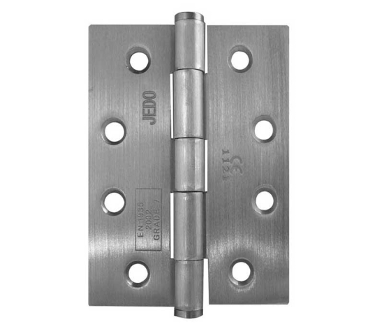 Frelan Grade 7 Steel Heavy Duty Button Tip Hinge 102x76x2.5mm Satin Nickel 102mm J451BT-SN Satin Nickel