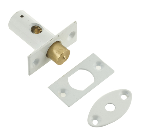 Frelan J726 37mm Mortice rack bolt 36mm with 14mm Backset J726WH White