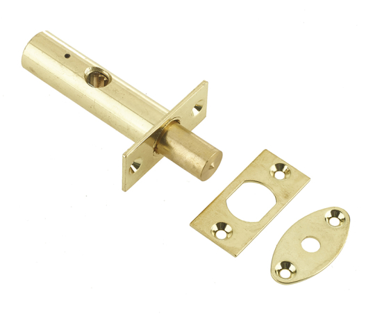 Frelan J727 61mm Mortice rack bolt 62mm with 28mm Backset J727PB Polished Brass