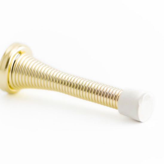 Frelan J739H Wall mounted spring door stop 78mm J739HEB Electro Brass