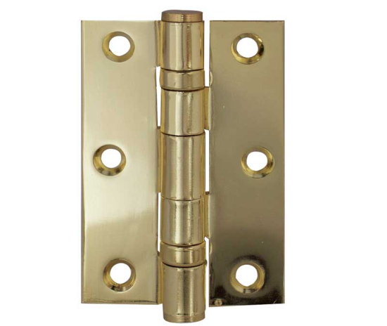 Frelan Grade 7 Steel Ball Bearing Hinges 76x50x2.2mm 76mm J8502EB Electro Brass