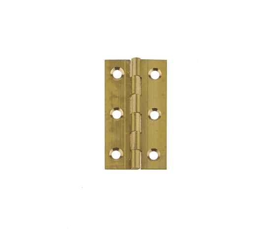 Frelan Plain Butt Hinge 76x42x1.5mm Solid Drawn Brass J8996 Polished Brass