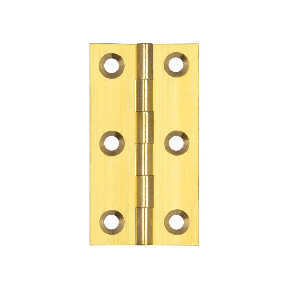Frelan Plain Butt Hinge 63x32x1.5mm Solid Drawn Brass J8995 Polished Brass