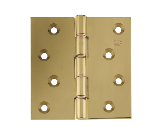 Frelan Projection Hinge 102x102x3mm Polished Brass J9026PB
