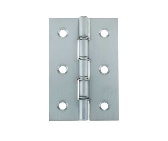 Frelan Double Phosphor Bronze Washered Hinge 102x67x2mm Satin Chrome J9121BSC