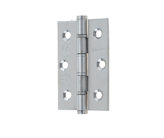 Frelan Grade 7 SS Washered Hinges 76x50x3mm Satin Stainless Steel 76mm J9504SSS