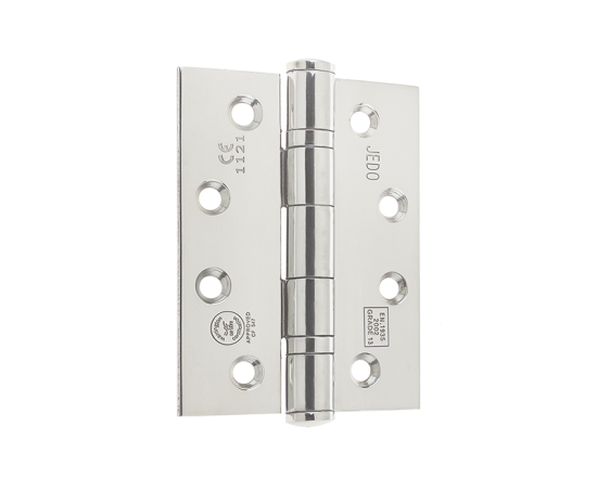 Frelan 316 SS Grade 13 Ball Bearing Hinges 102x76x3mm Polished Stainless Steel 102mm J9507PSS