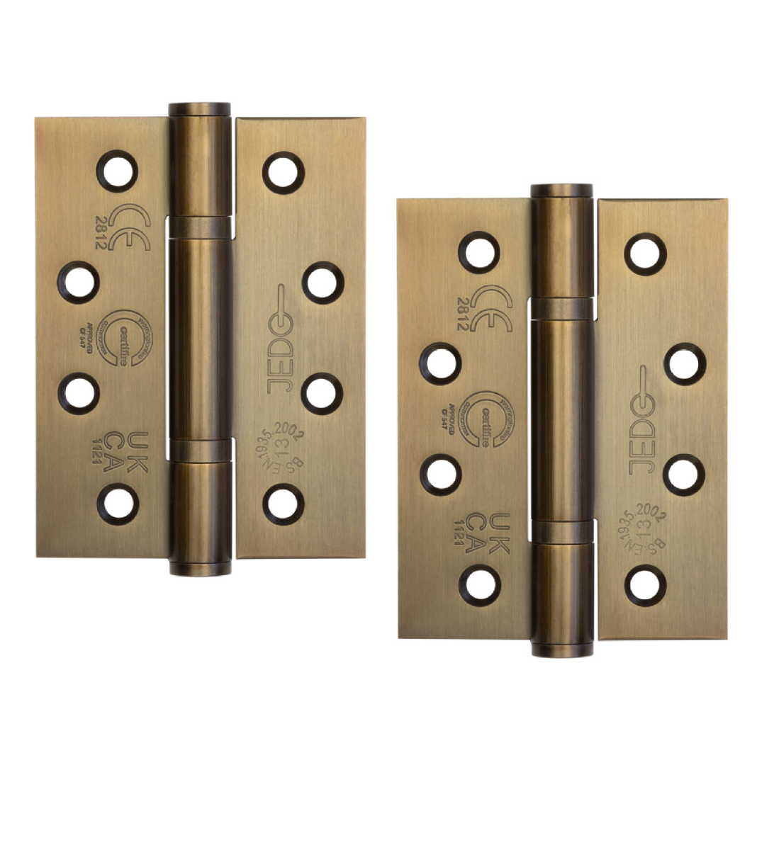Frelan Grade 13 Polymer Bearing Hinges 3 Knuckle 102x76x3mm 102mm J9603AB Antique Brass