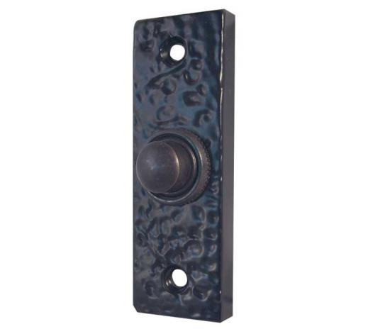 Frelan Rectangular Bell Push 78mm JAB118 Black