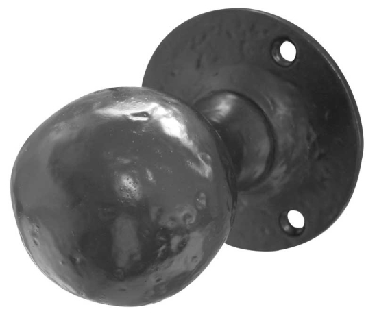 Frelan Ball Shape Mortice Door Knob Black 46mm JAB5