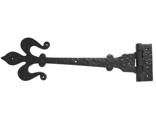 Frelan Fleur De Lys T Hinge 400mm Black JAB90