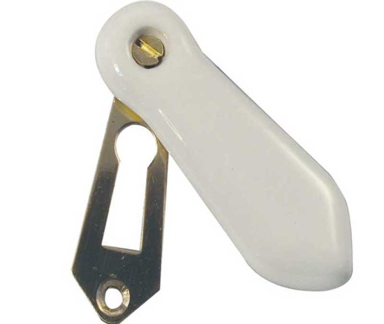 Frelan JC12 Plain white covered escutcheon 60mm JC12