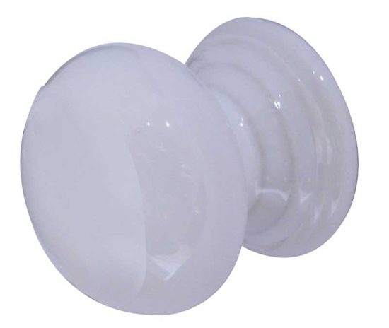 Frelan JC15 32mm Plain white cupboard knob 33mm JC15