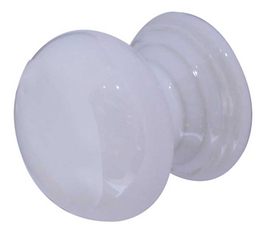 Frelan JC16 50mm Plain white cupboard knob 50mm JC16