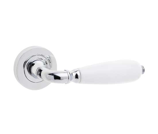 Frelan Oxford Handle on Rose Polished Chrome & White Porcelain 50mm JC6002PC